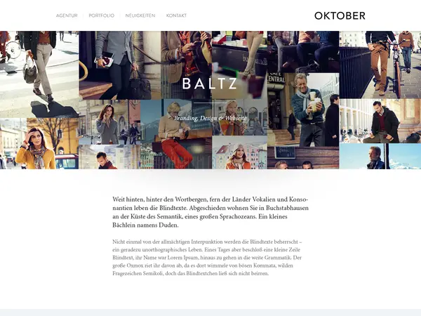 Oktober Agency — screen